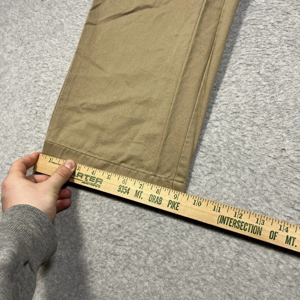 Polo Ralph Lauren Pants Mens 38x32 (Fit 36x31) Beige Chino Golf Pleated Straight